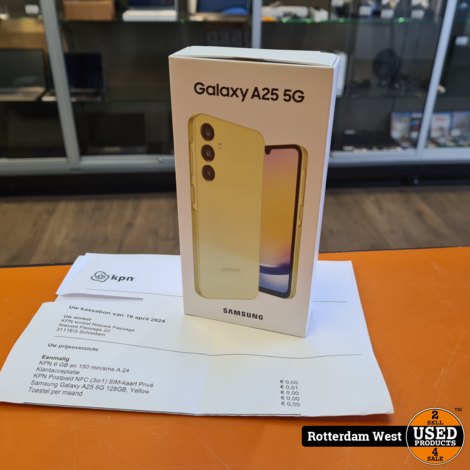 Samsung Galaxy A25 5G 128GB Geel - NEW