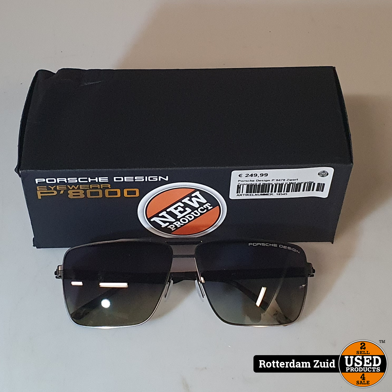 Porsche Design P´8478 Zwart Zonnebril | Met garantie - Used Products  Rotterdam Zuid