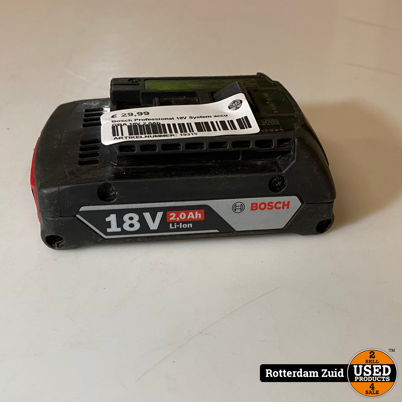 Algebra regiment Claire Bosch Professional 18V System accu GBA 18V 2.0Ah - Used Products Rotterdam  Zuid
