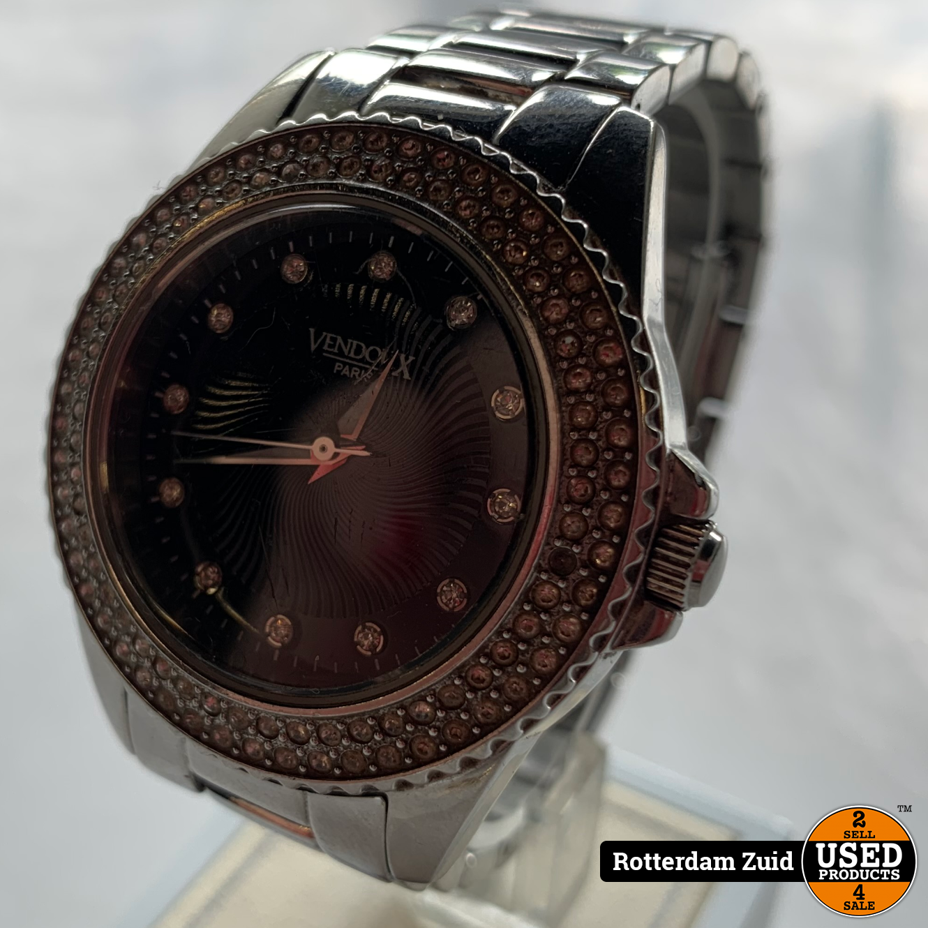 Vendoux Paris horloge zilver | Met garantie - Used Products Rotterdam Zuid