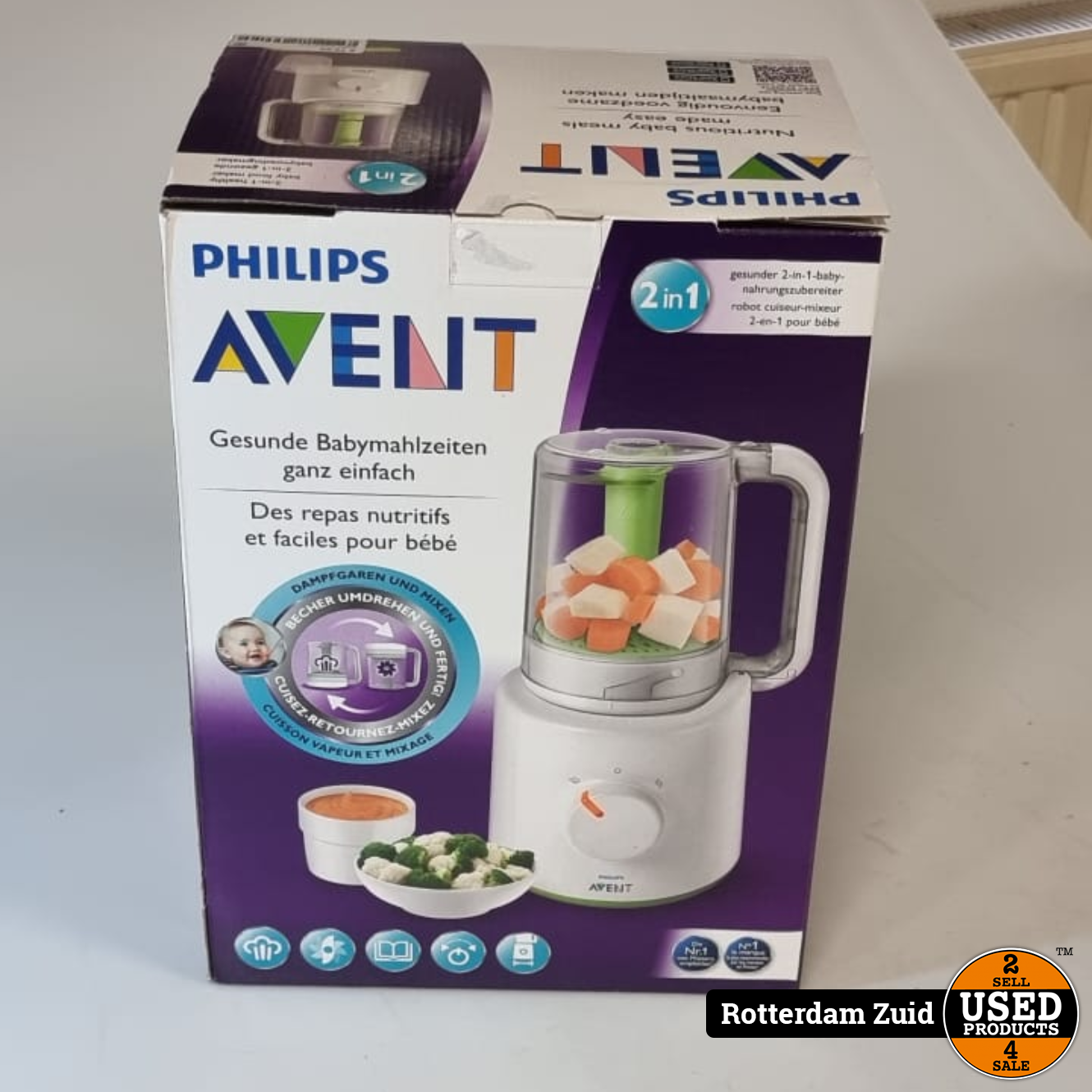 Philips 4- in 1 Babyvoedingdsmaker || Nieuw in Doos Met Garantie - Used Products Zuid