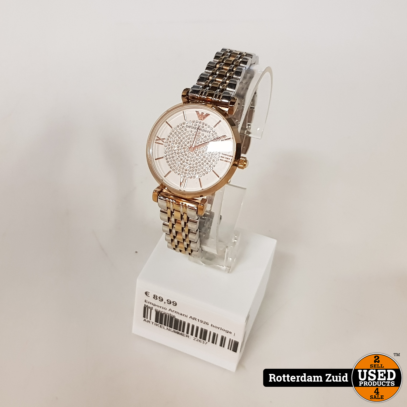 Emporio Armani AR1926 horloge | Met garantie - Used Products Rotterdam Zuid