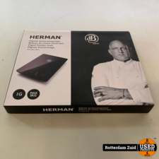 Herman den Blijker digitale keukenweegschaal - zwart | Nieuw in doos | Met garantie