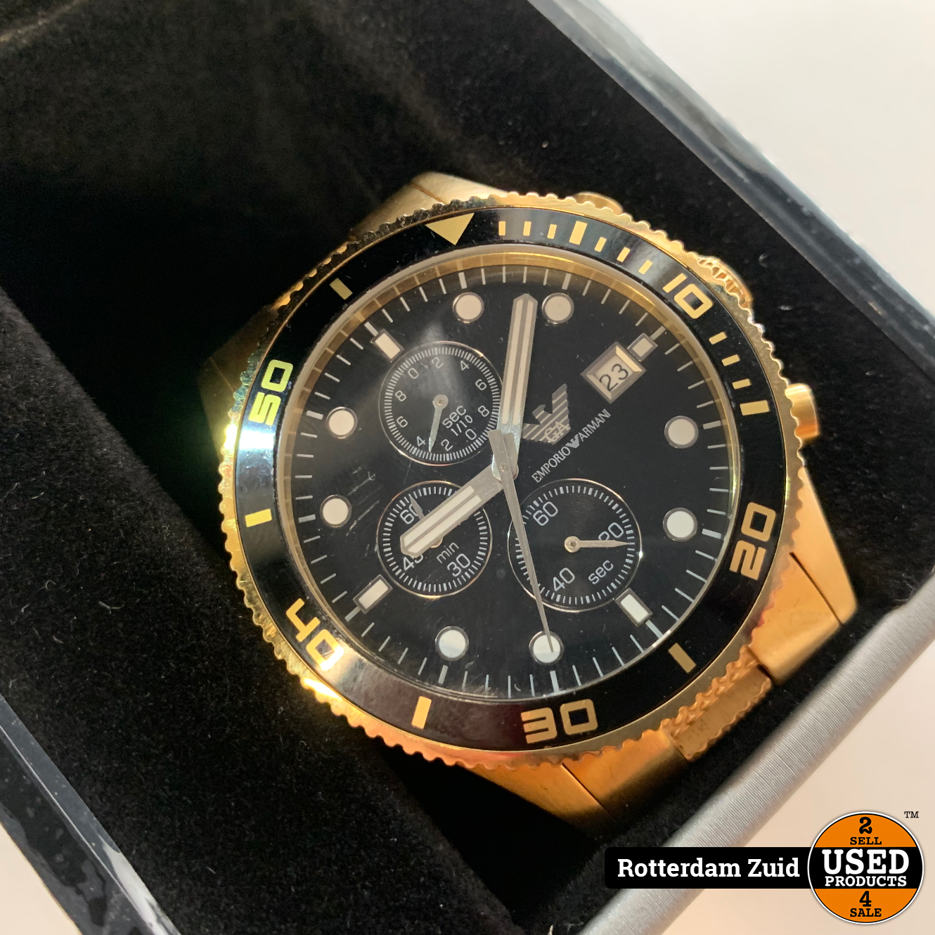 Emporio Armani AR5857 Horloge || met garantie || - Used Products Rotterdam  Zuid