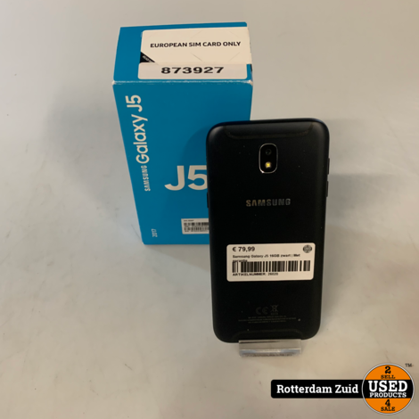 Samsung Galaxy J5 16GB zwart | Met garantie