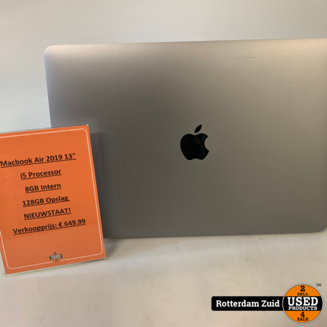 MacBook Air 2019 | 13 | i5 | 8GB | 128GB | in nieuwstaat met garantie ||