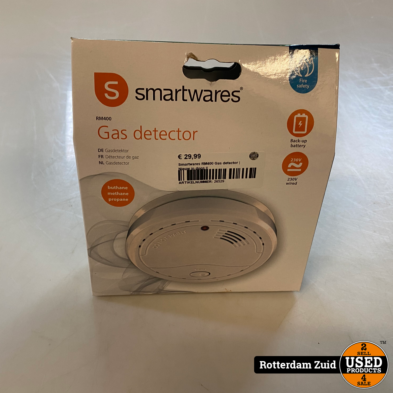 Smartwares 10.029.22 Détecteur de gaz RM400