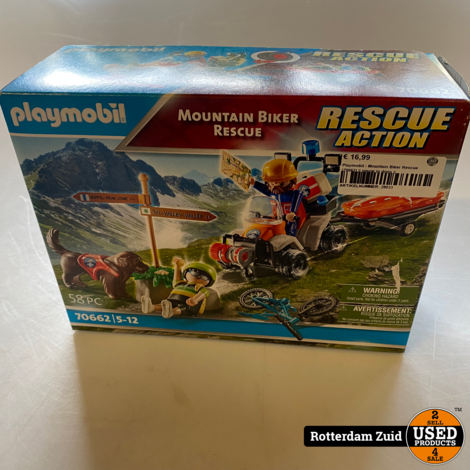 Playmobil - Mountain Biker Rescue (70662) || nieuw in doos ||