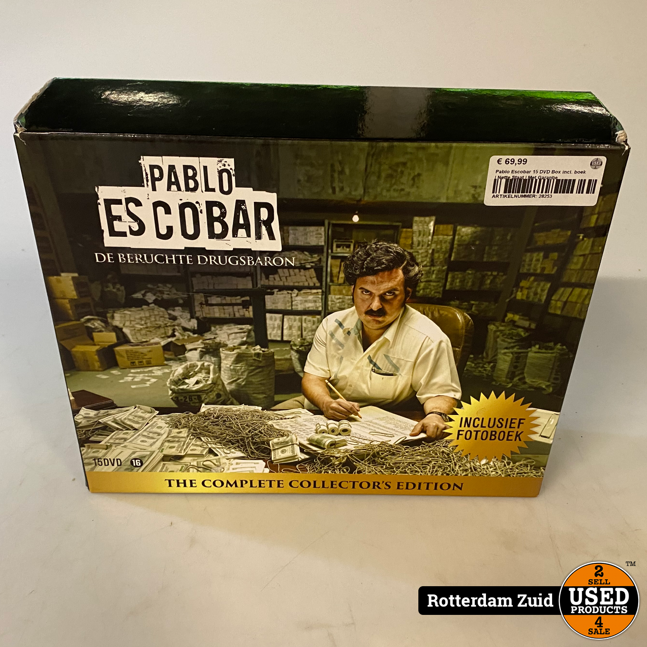 exotisch goedkeuren kiezen Pablo Escobar 15 DVD Box incl. boek | Nette Staat | Met Garantie - Used  Products Rotterdam Zuid