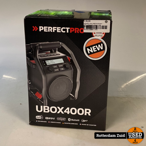 PerfectPro Ubox 400R bouwradio - DAB+, Bluetooth || Nieuw || met garantie ||
