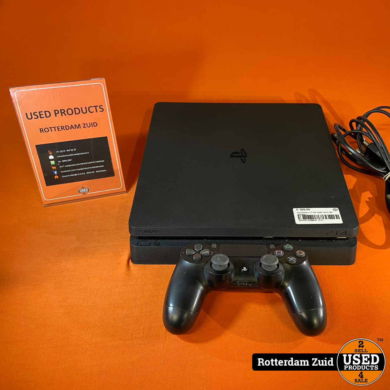 Playstation 4 slim met controller | Nette | Met Garantie | - Used Products Rotterdam Zuid