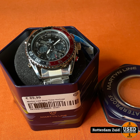 Martyn Line Dual Time Horloge Cod.79 | Nieuw | Met Garantie