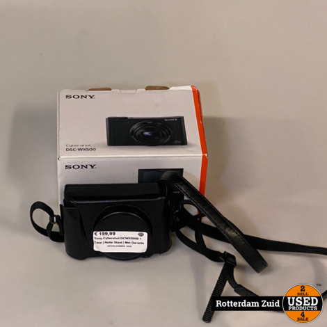 Sony Cybershot DCWX500B + Case | Nette Staat | Met Garantie
