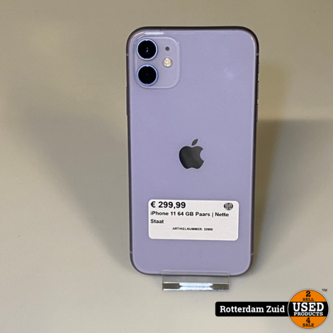 iPhone 11 64 GB Paars | Nette Staat