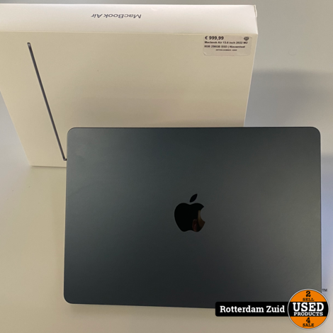 Macbook Air 13.6 inch 2022 M2 8GB 256GB SSD | Nieuwstaat