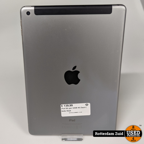 iPad 5th gen 32GB 4G Zwart | Nette Staat