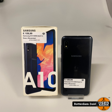 Samsung A10 32GB Zwart in Doos | Nieuwstaat