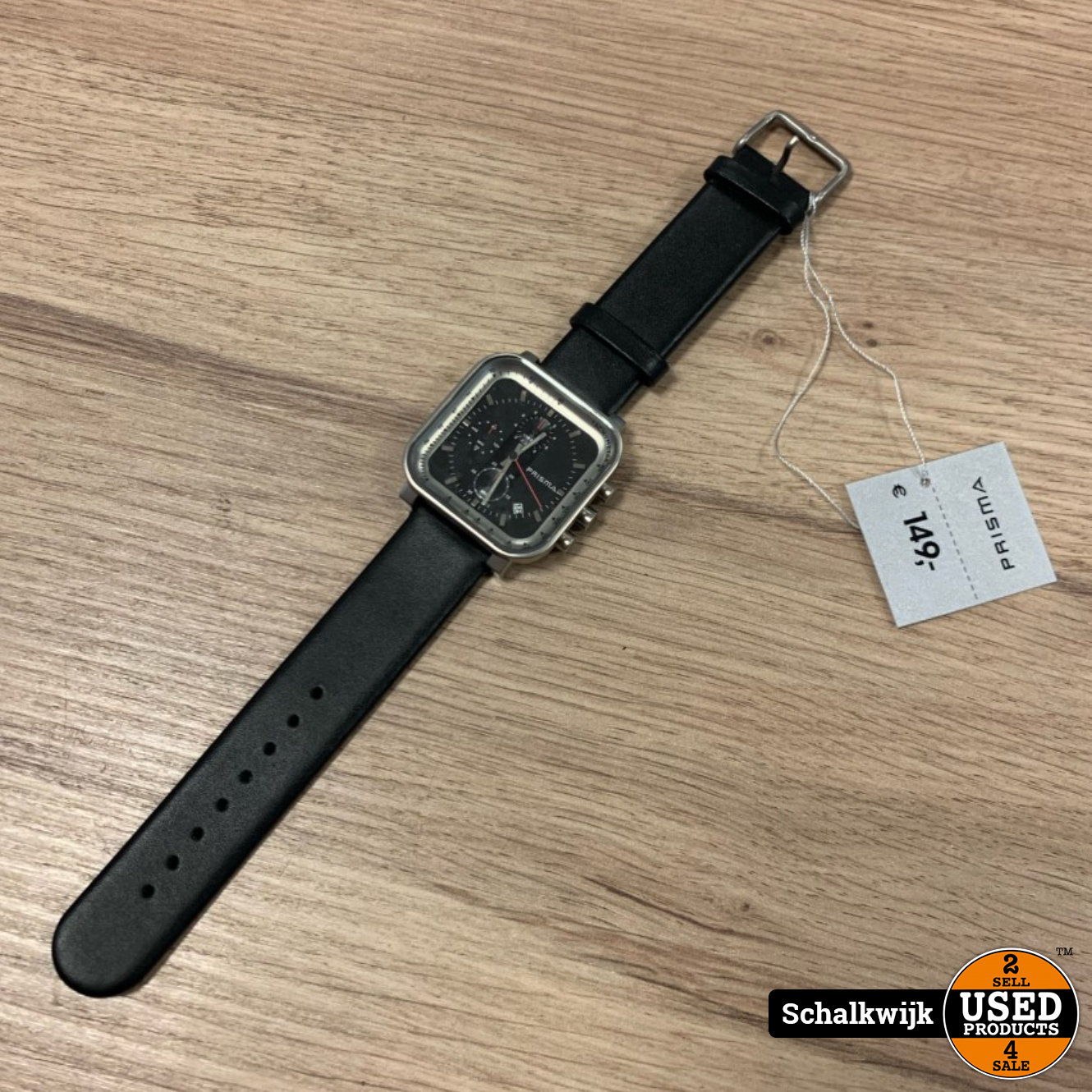 Prisma Horloge 44102-301 zwarte wijzerplaat nieuw! - Used Products  Schalkwijk