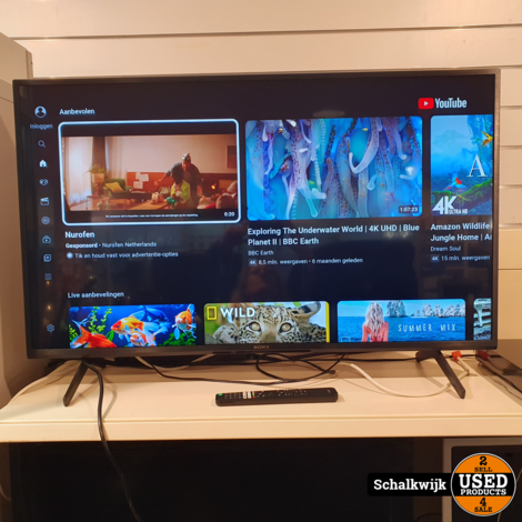 Sony KD-43X80j televisie in doos, 43" LCD, Ultra HD