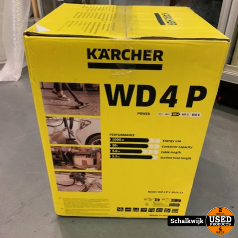 Karcher WD 4 P V-20/5/22 Nat- en droogstofzuiger Nieuw
