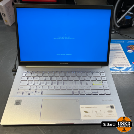 ASUS VivoBook S15, 8/256GB, I5 (10th), Zilver