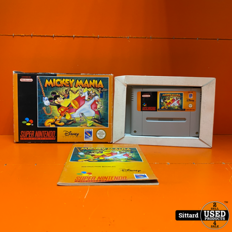 Micky Mania Compleet met doos- Super Nintendo