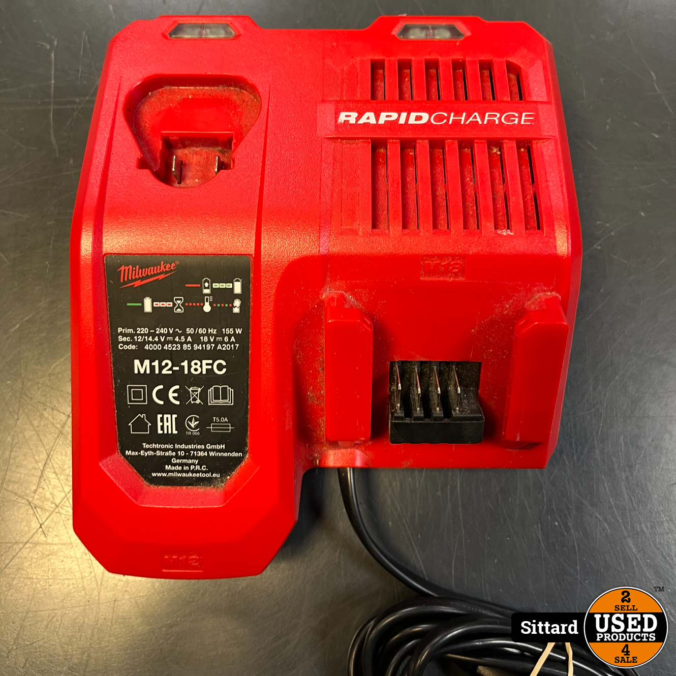 helpen Verzorger Verlichten Milwaukee M12-18 FC 12V-18V Li-Ion Accu Snellader | Nwpr 59,- - Used  Products Sittard