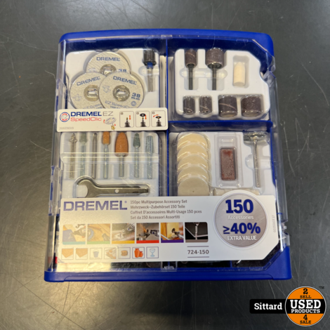 Dremel 8220 + Accu en acculader, 150 Accessoire set + Wide angle attachment, In nieuwstaat, | Nwpr 189,- Euro
