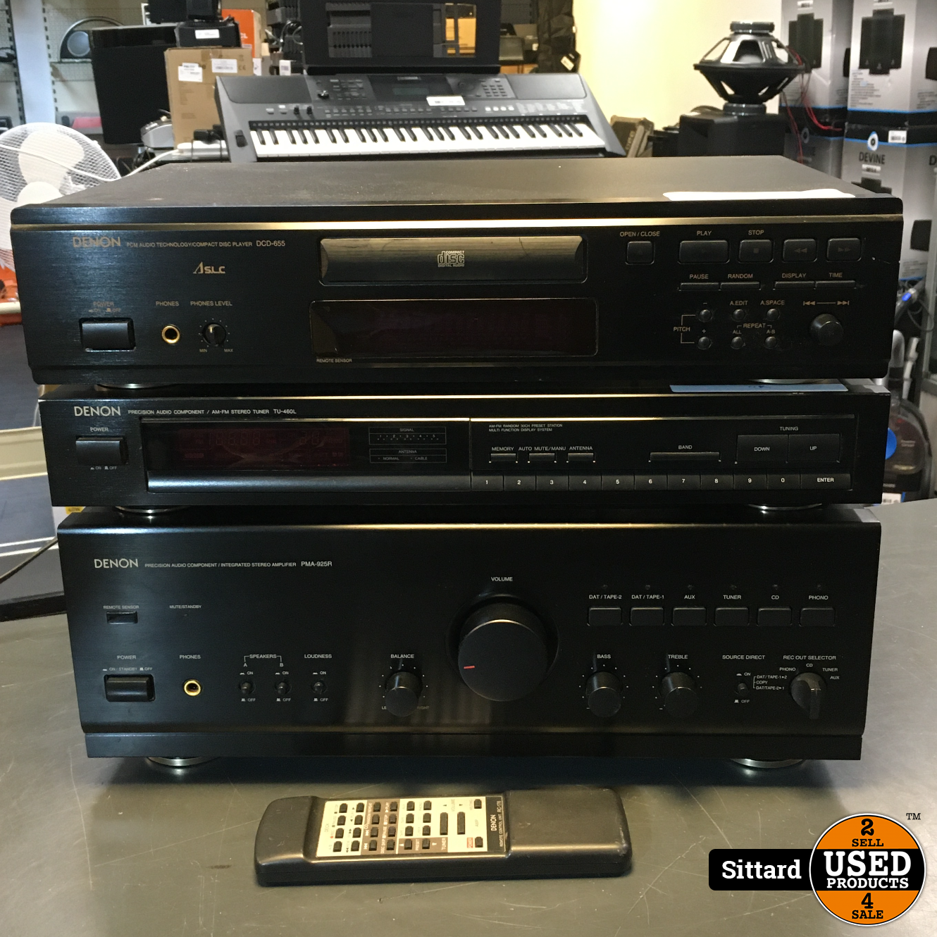 Mededogen Syndicaat Etna DENON PMA-925R stereo versterker met remote, zwart in topstaat - Used  Products Sittard