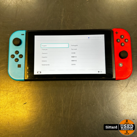Nintendo Switch Console - Blauw / Rood - In gebruikte staat