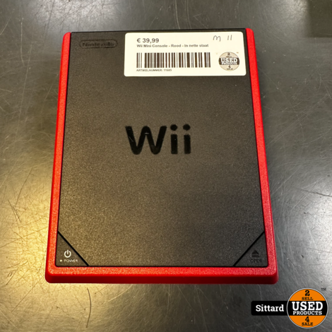 Wii Mini Console - Rood - In nette staat