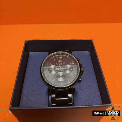 Tommy Hilfiger 1710383 herenhorloge, 44 mm. zwarte band | nwpr 220 euro
