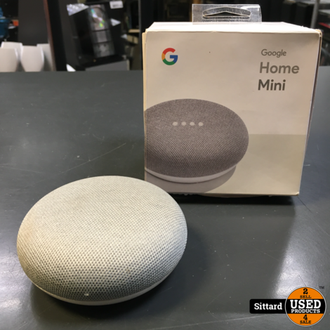 GOOGLE HOME MINI SPEAKER | WIT | IN NETTE STAAT