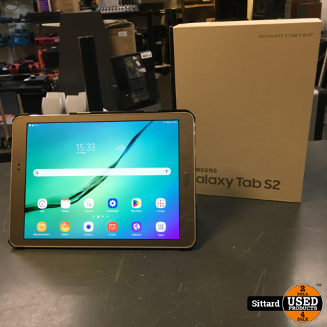 SAMSUNG Galaxy Tab S2 gold 32GB WiFi, als nieuw met doos en hoesje