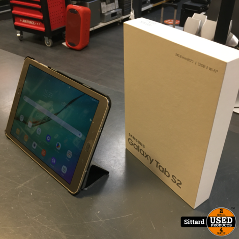 SAMSUNG Galaxy Tab S2 gold 32GB WiFi, als nieuw met doos en hoesje