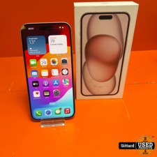 Apple iPhone 15 Plus 128GB pink in nieuwstaat, accu 100%