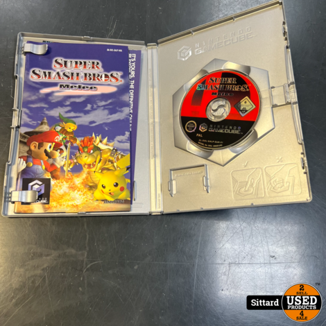 Gamecube Game - Super Smash Bros melee - met doosje + handleiding