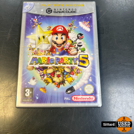 Gamecube Game Mario Party 5 - met doosje + handleiding