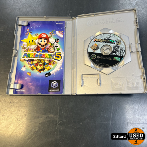 Gamecube Game Mario Party 5 - met doosje + handleiding