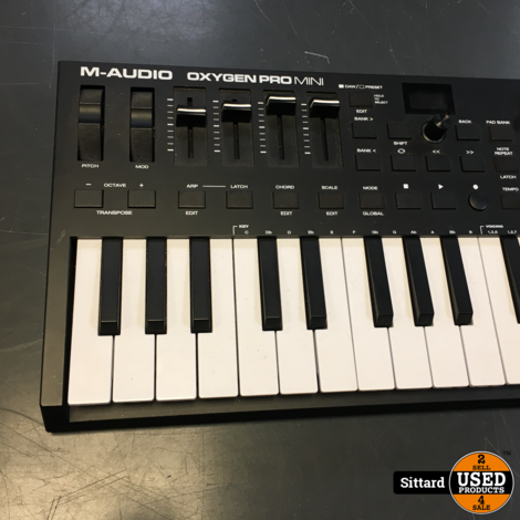 M-AUDIO Oxygen Pro mini USB/MIDI keyboard, als nieuw | nwpr 105 euro