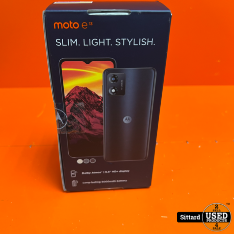 Motorola Moto e13 - 64GB - NIEUW in doos - Cosmic Black