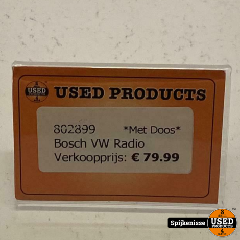 Bosch VW Radio *802899*