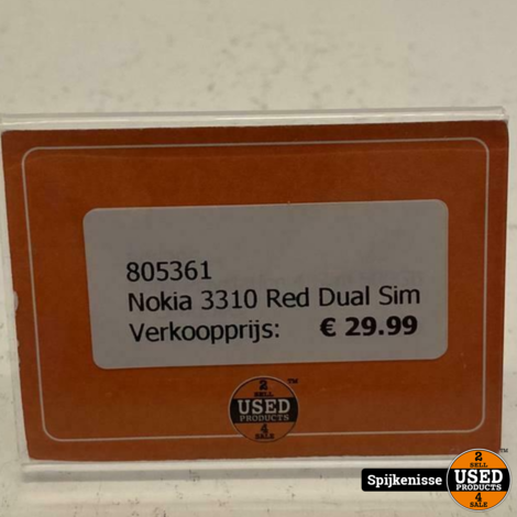 Nokia 3310 Red Dual Sim *805361*