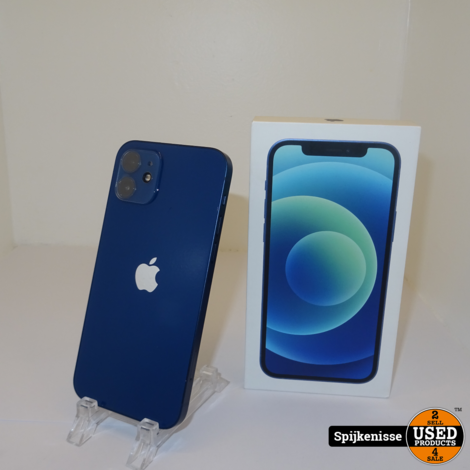 Apple iPhone 12 64GB Blue Mey Doos & Oplaadkabel *805903*