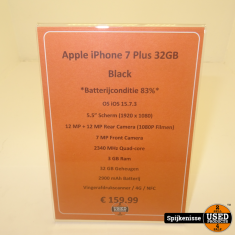 Apple iPhone 7 Plus 32GB Black *806208*