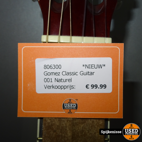 Gomez Classic Guitar 001 Naturel NIEUW *806300*