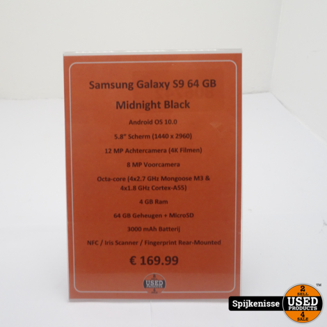 Samsung Galaxy S9 64GB Midnight Black *806743*
