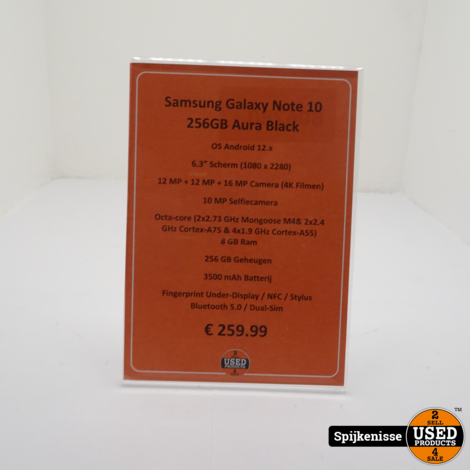 Samsung Galaxy Note 10 256GB Aura Black *806780*