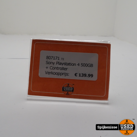 Sony Playstation 4  500GB *807171*