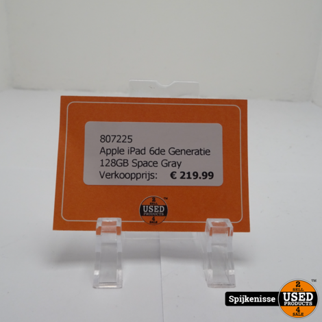 Apple iPad 6de Generatie 128GB Space Gray *807225*